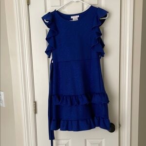 Blue Ruffled Kids Dress